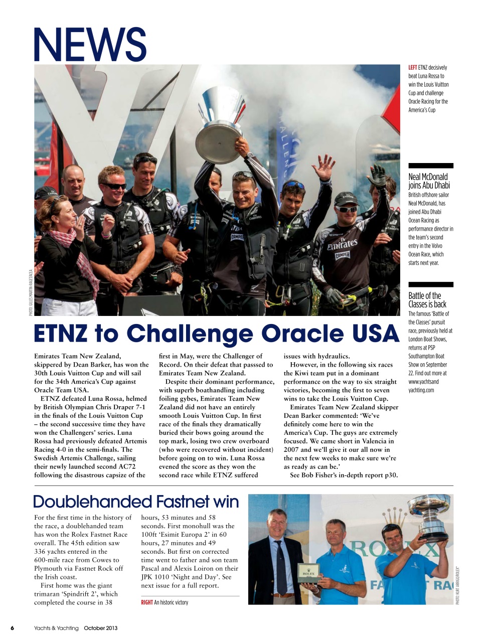 Yachts & Yachting Preview Pages