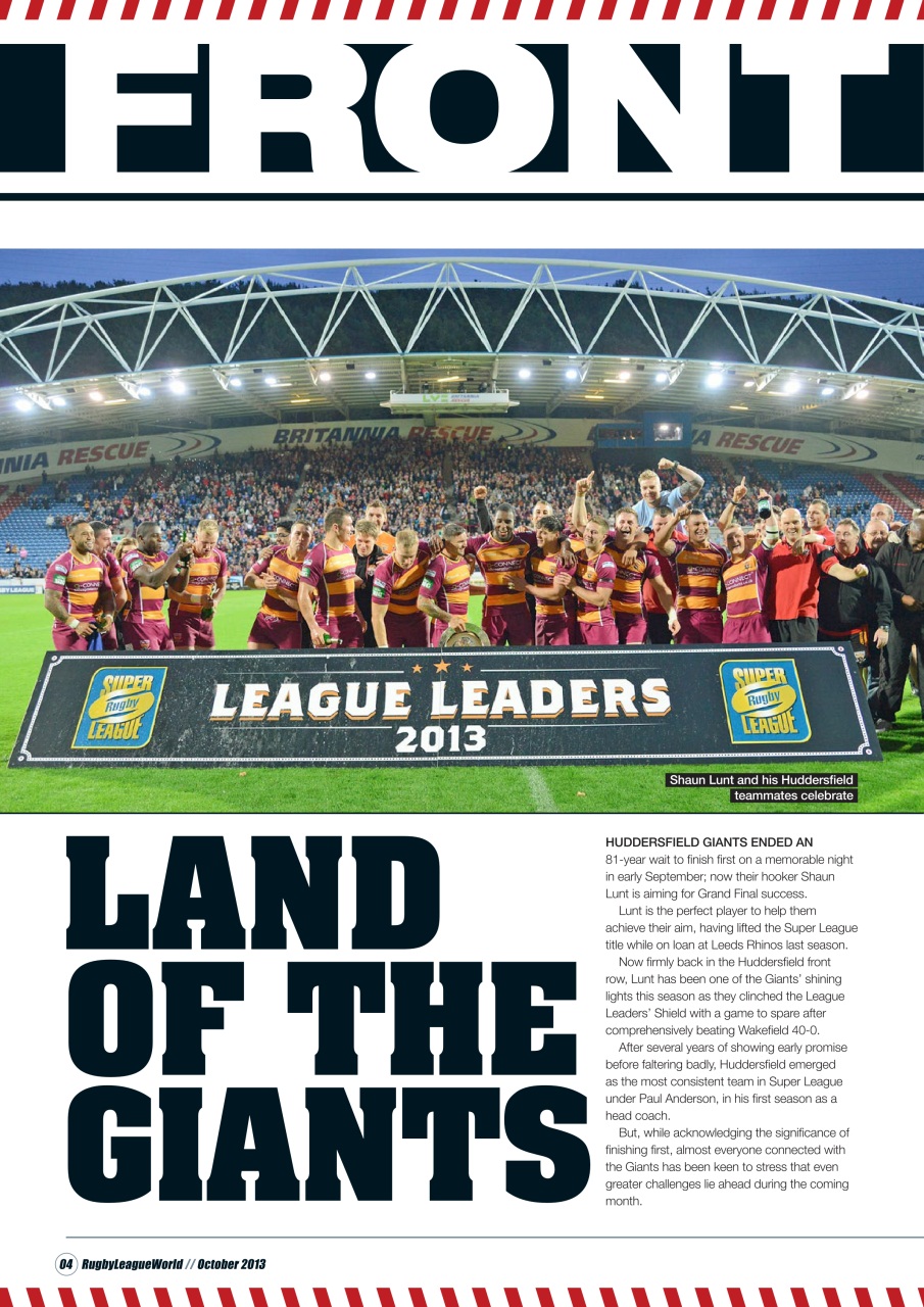 Rugby League World Preview Pages