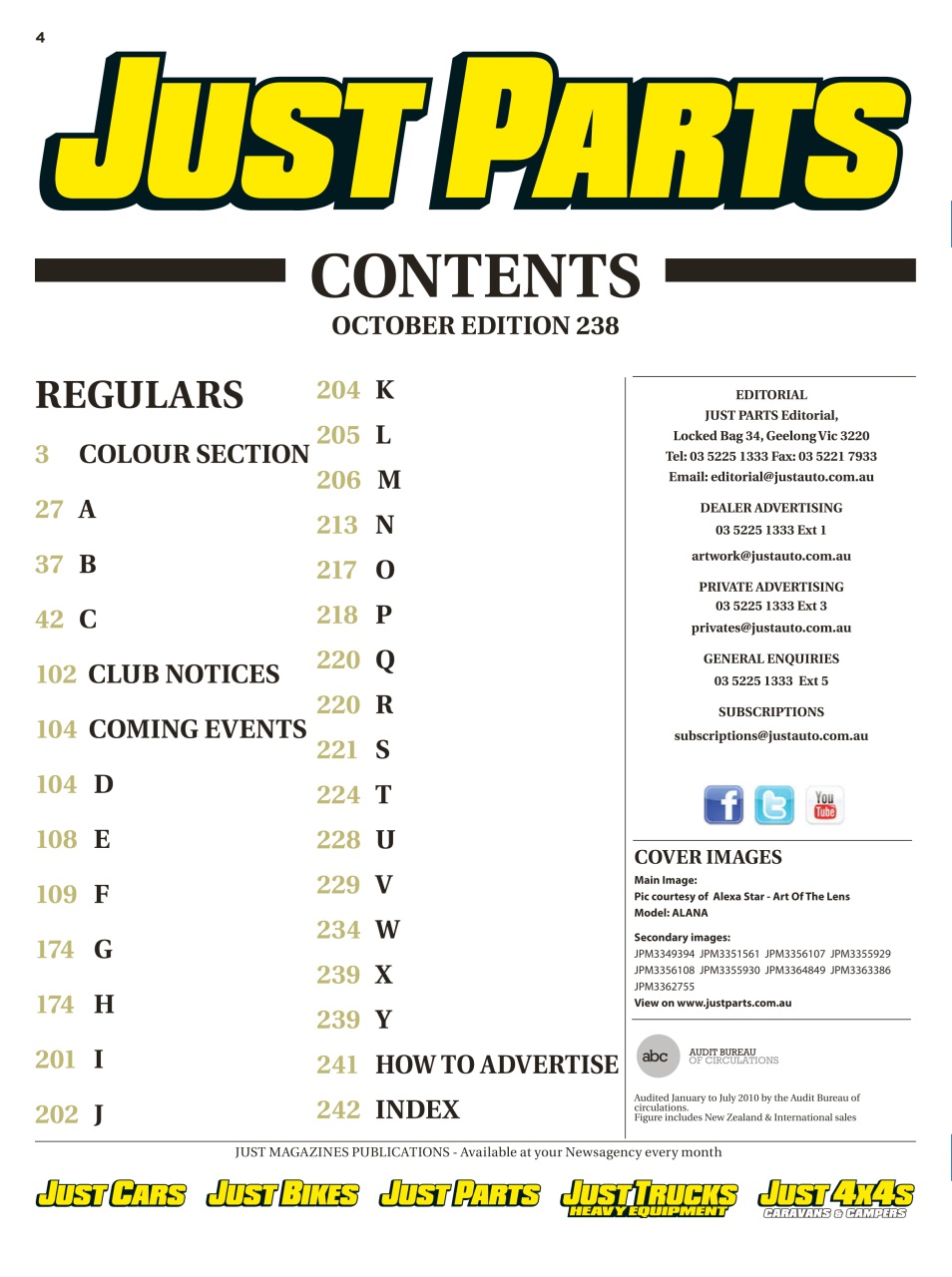 JUST PARTS Preview Pages