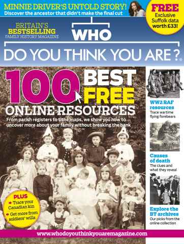Who Do You Think You Are? issue October 2013