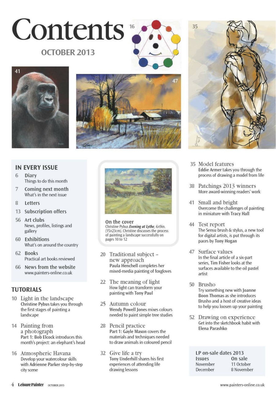 Leisure Painter & The Artist Preview Pages