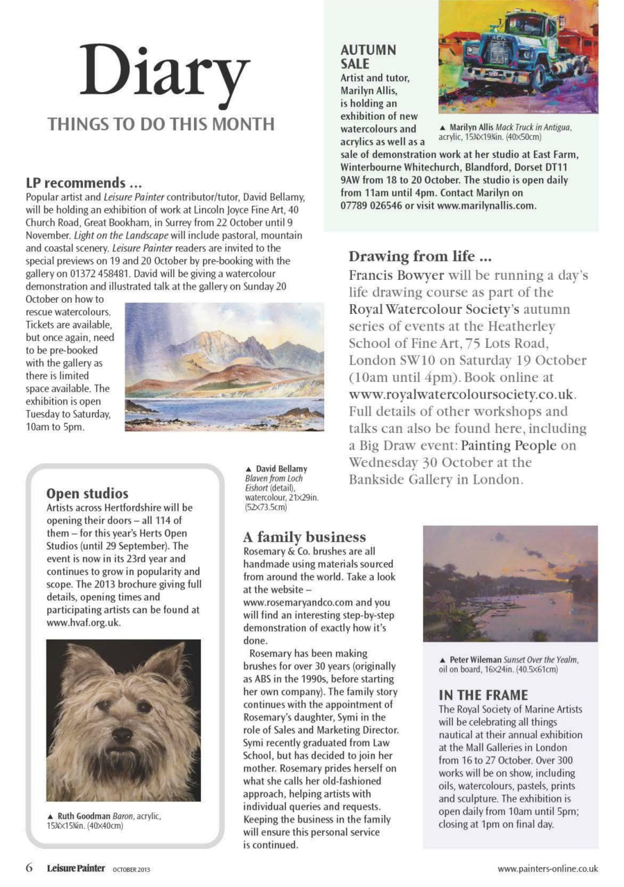 Leisure Painter & The Artist Preview Pages