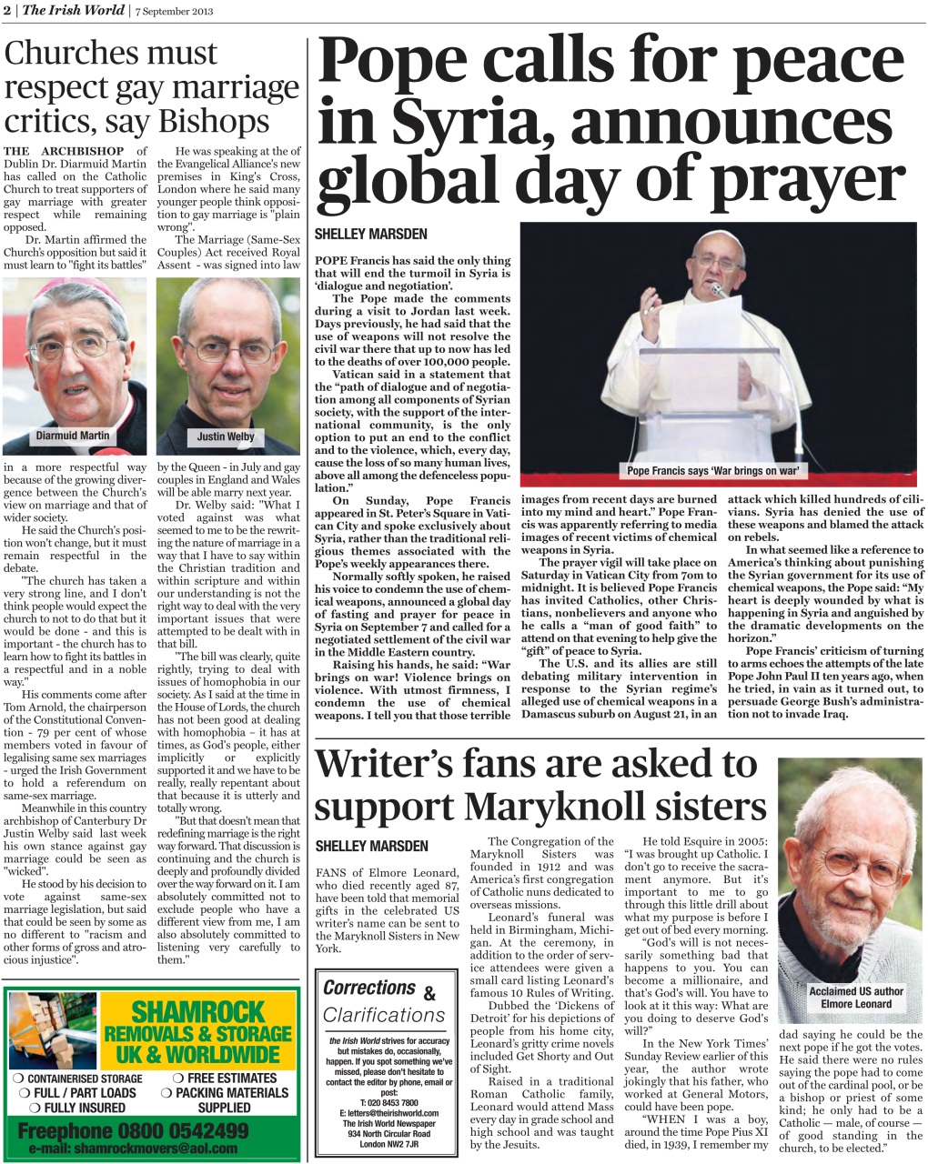 Irish World Preview Pages