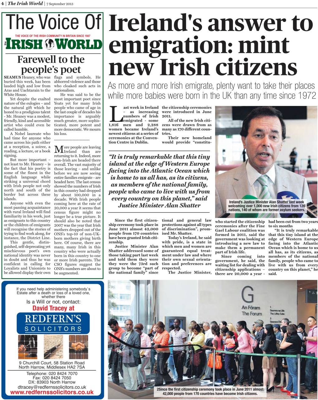 Irish World Preview Pages