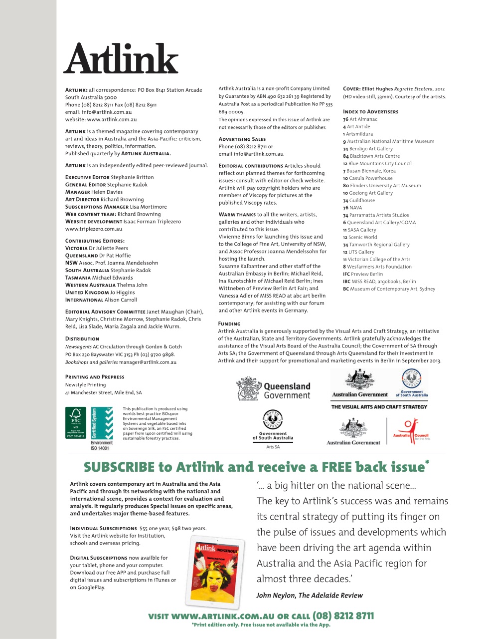 Artlink Magazine Preview Pages