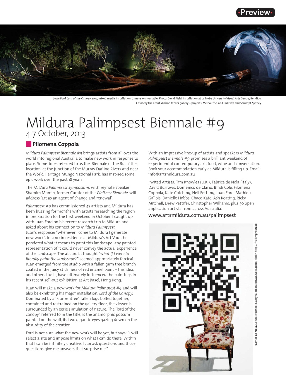 Artlink Magazine Preview Pages