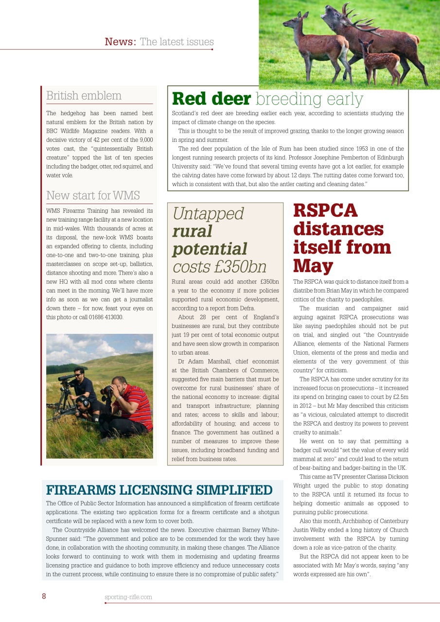 Sporting Rifle Preview Pages