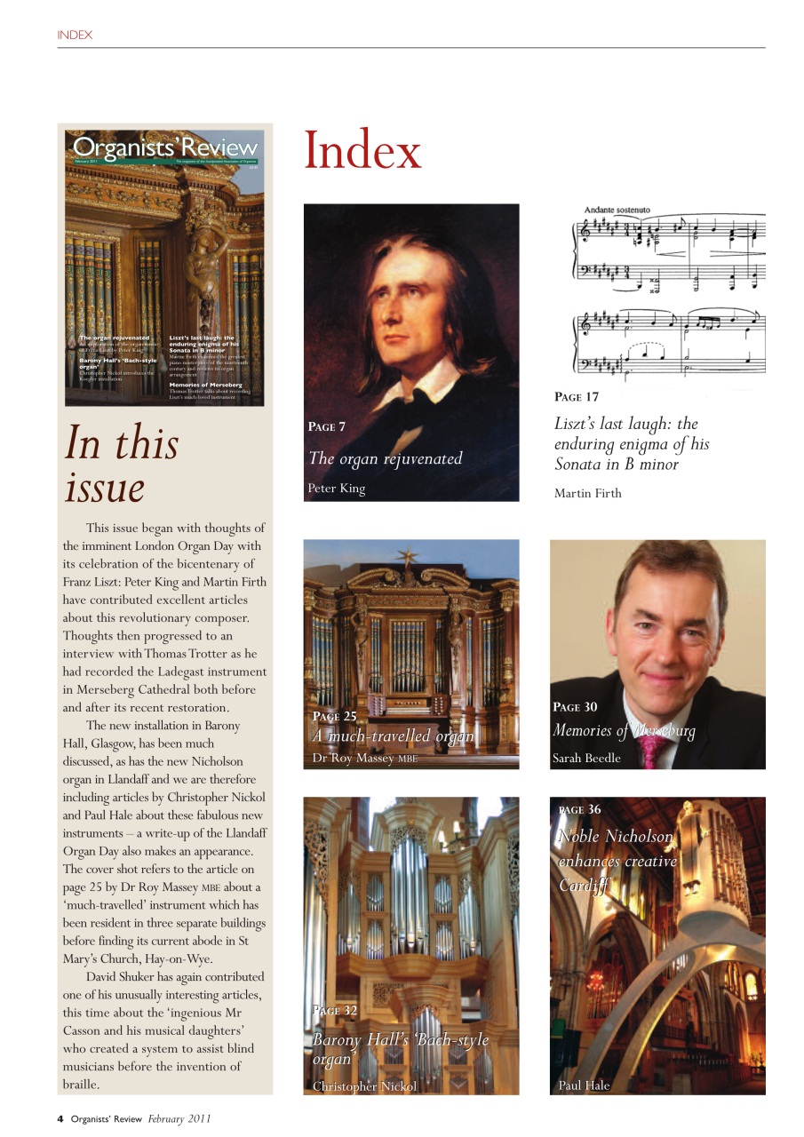 Organists' Review Preview Pages