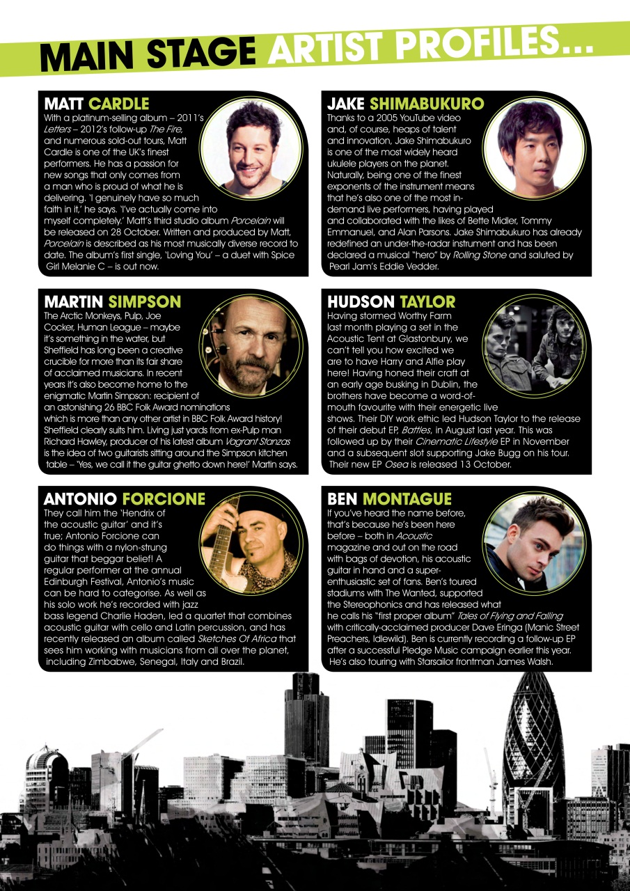 Acoustic Preview Pages