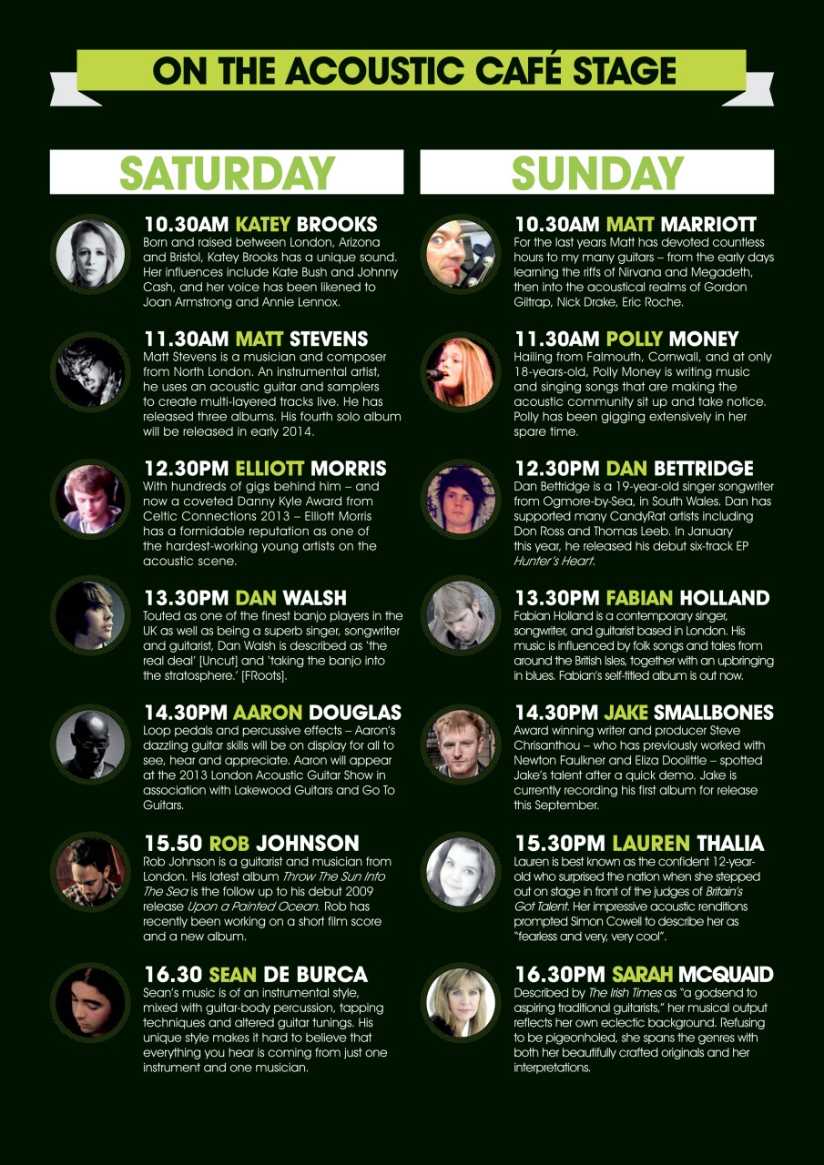 Acoustic Preview Pages