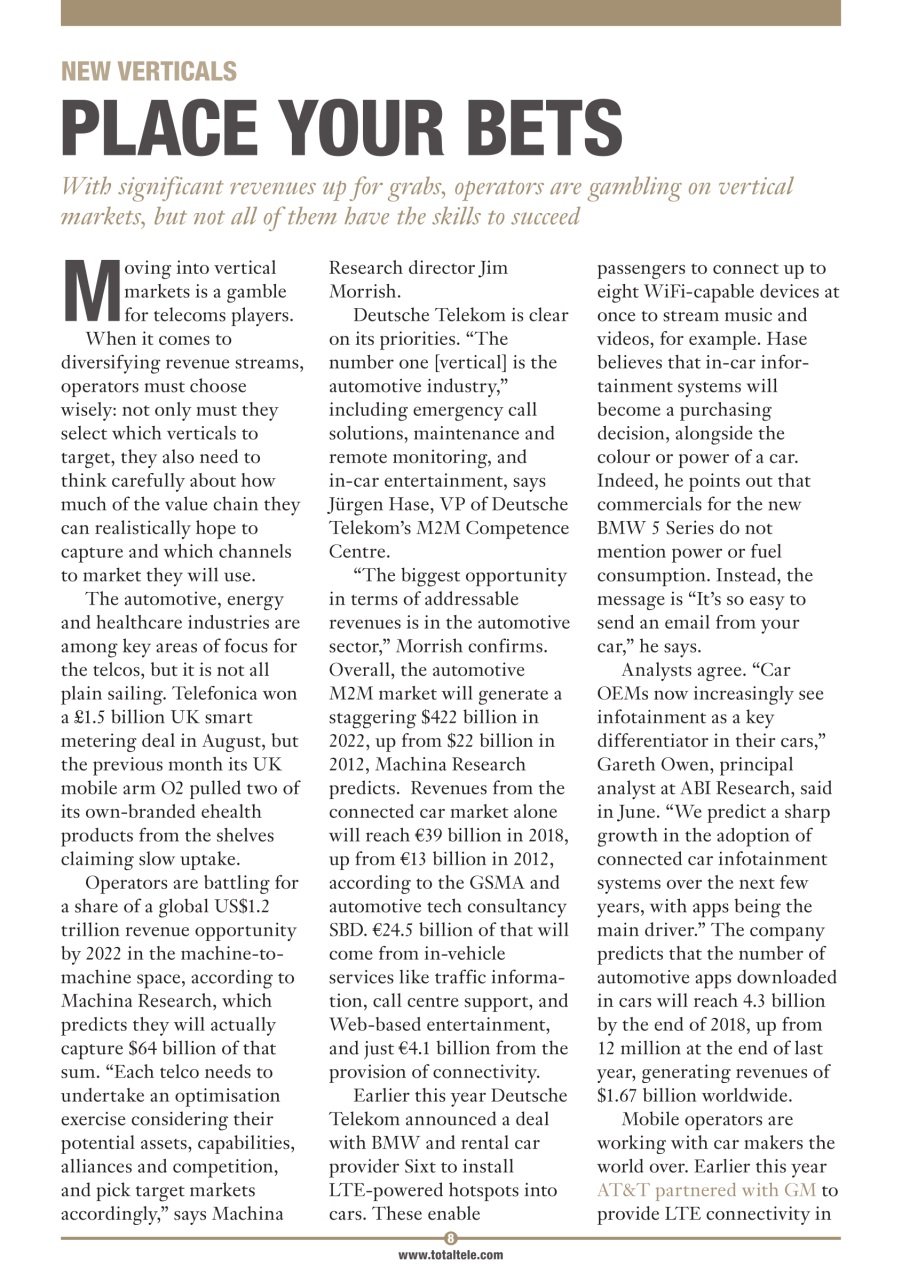 Total Telecom Preview Pages