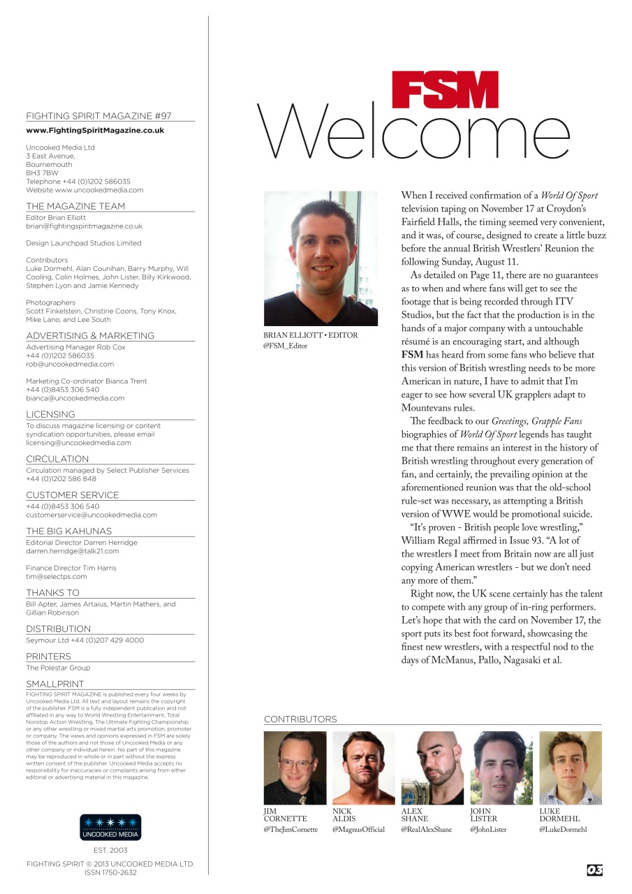 Wrestletalk Magazine Preview Pages