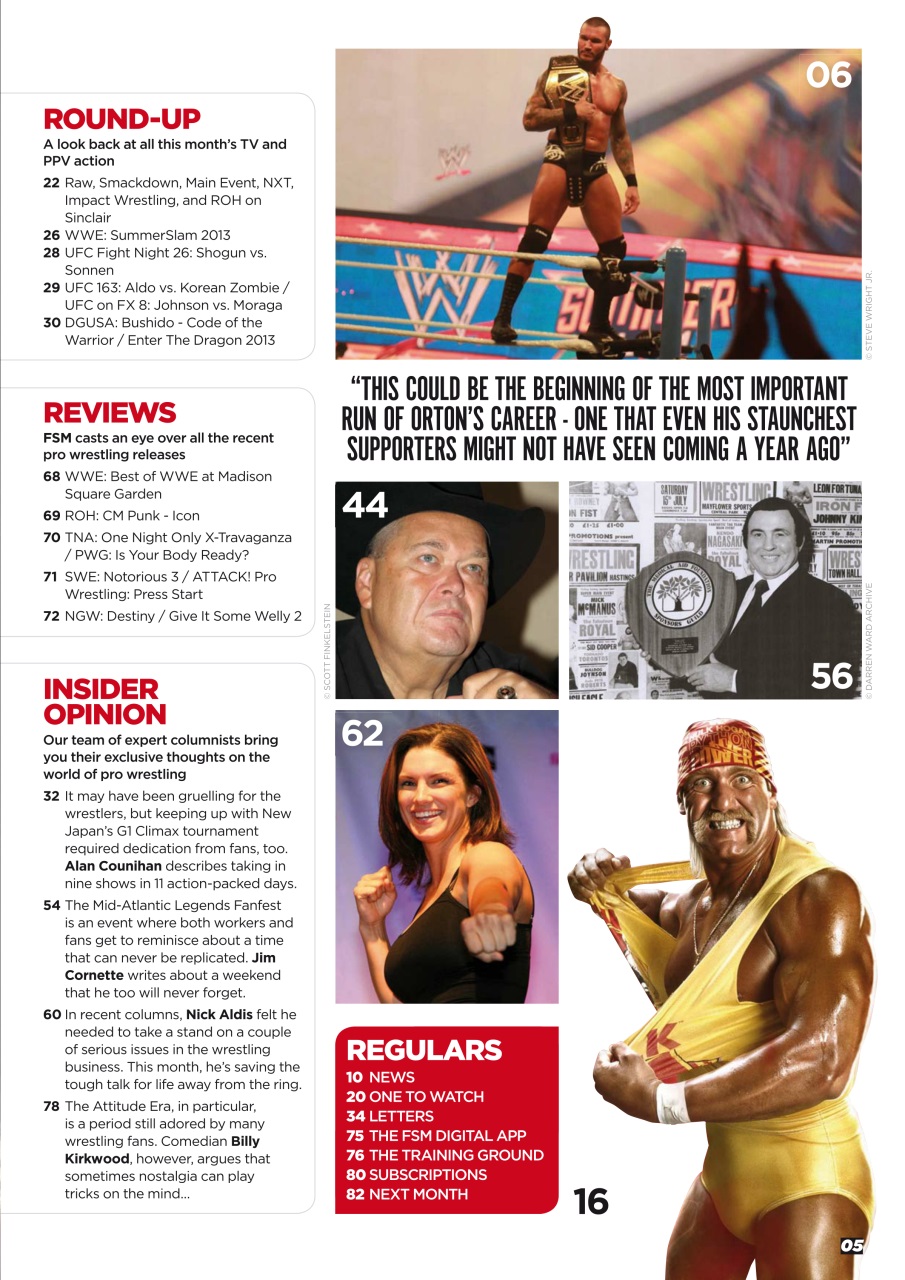 Wrestletalk Magazine Preview Pages