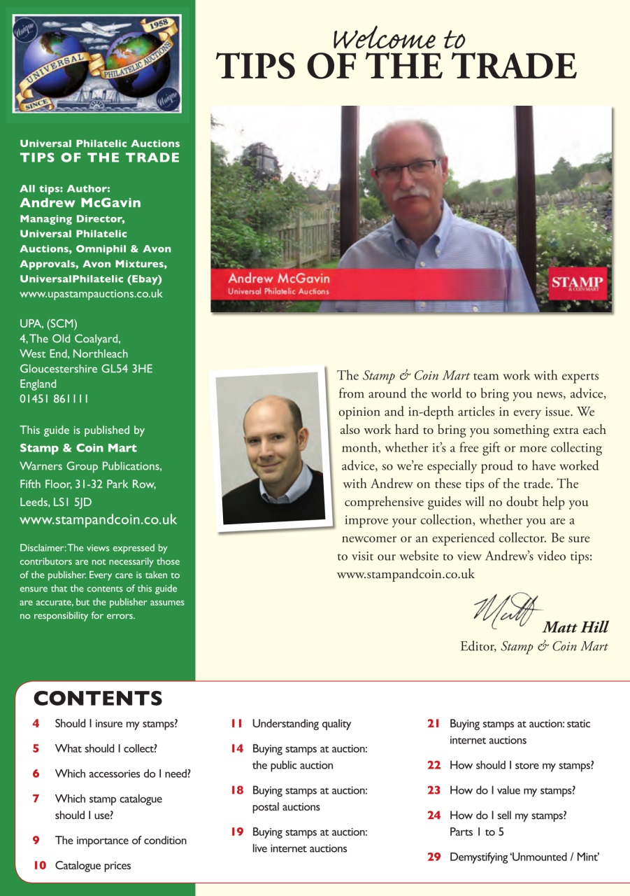 Stamp Collector Preview Pages