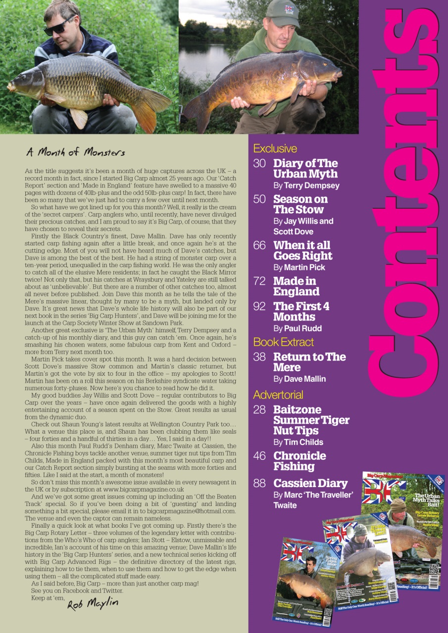 Big Carp Magazine Preview Pages