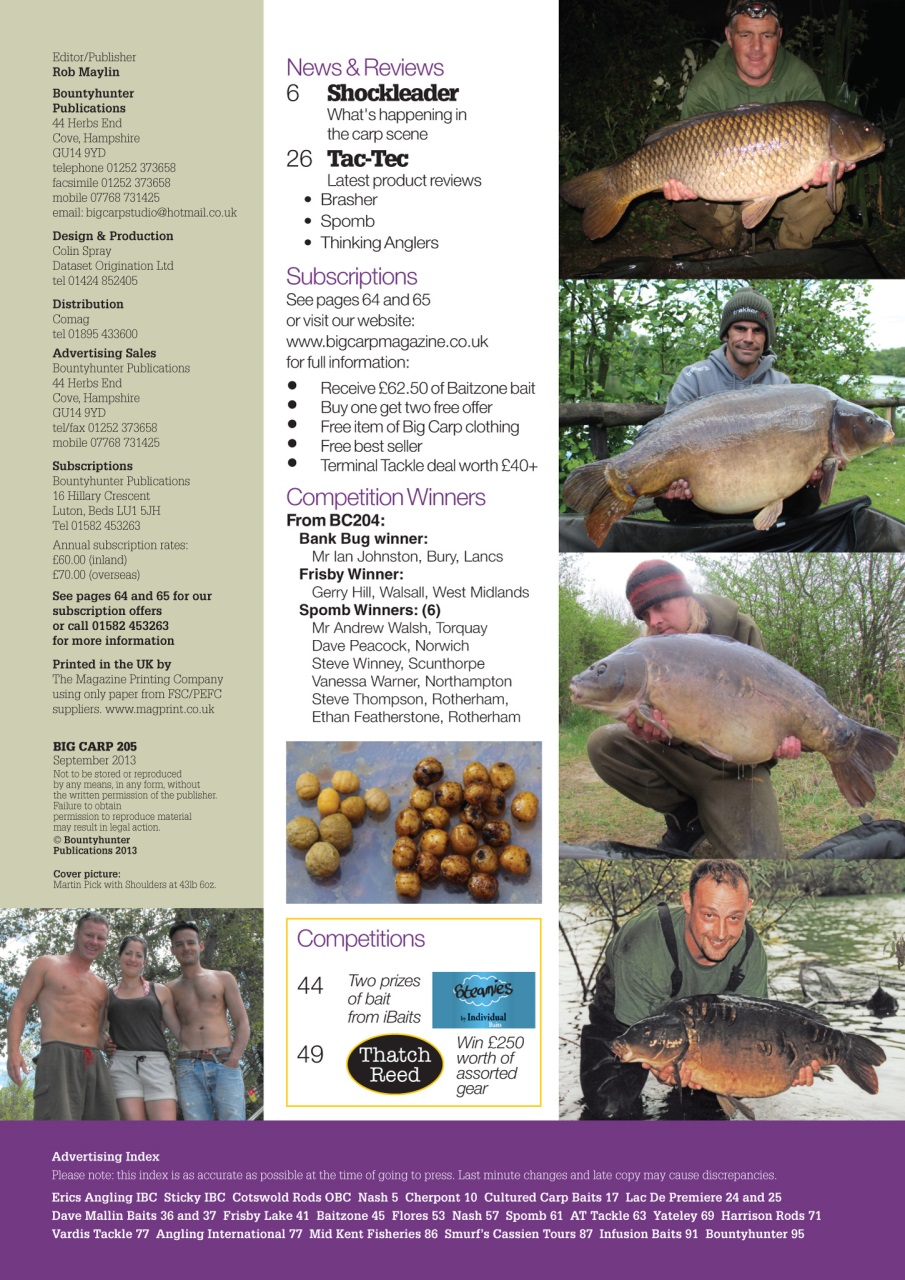 Big Carp Magazine Preview Pages