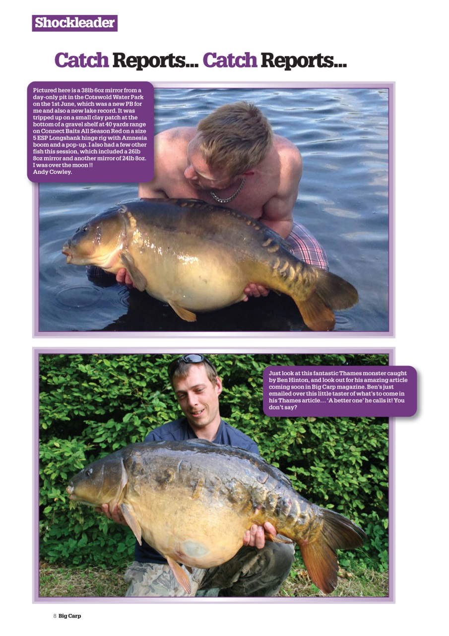 Big Carp Magazine Preview Pages