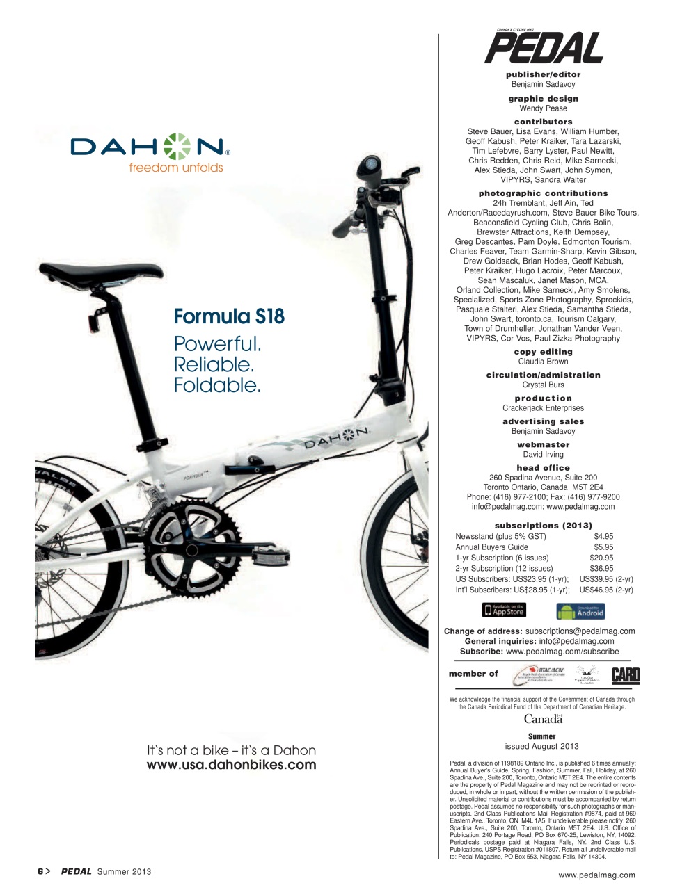 Pedal Magazine Preview Pages