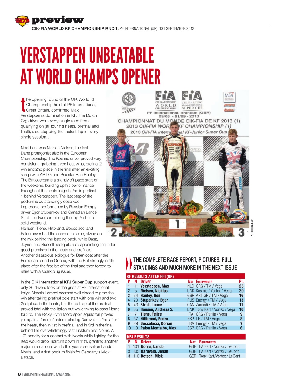 Vroom International Preview Pages