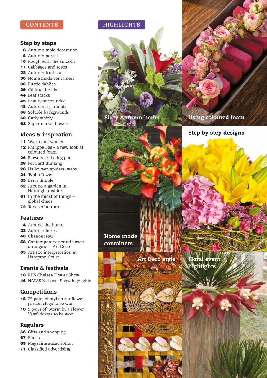 The Flower Arranger Preview Pages
