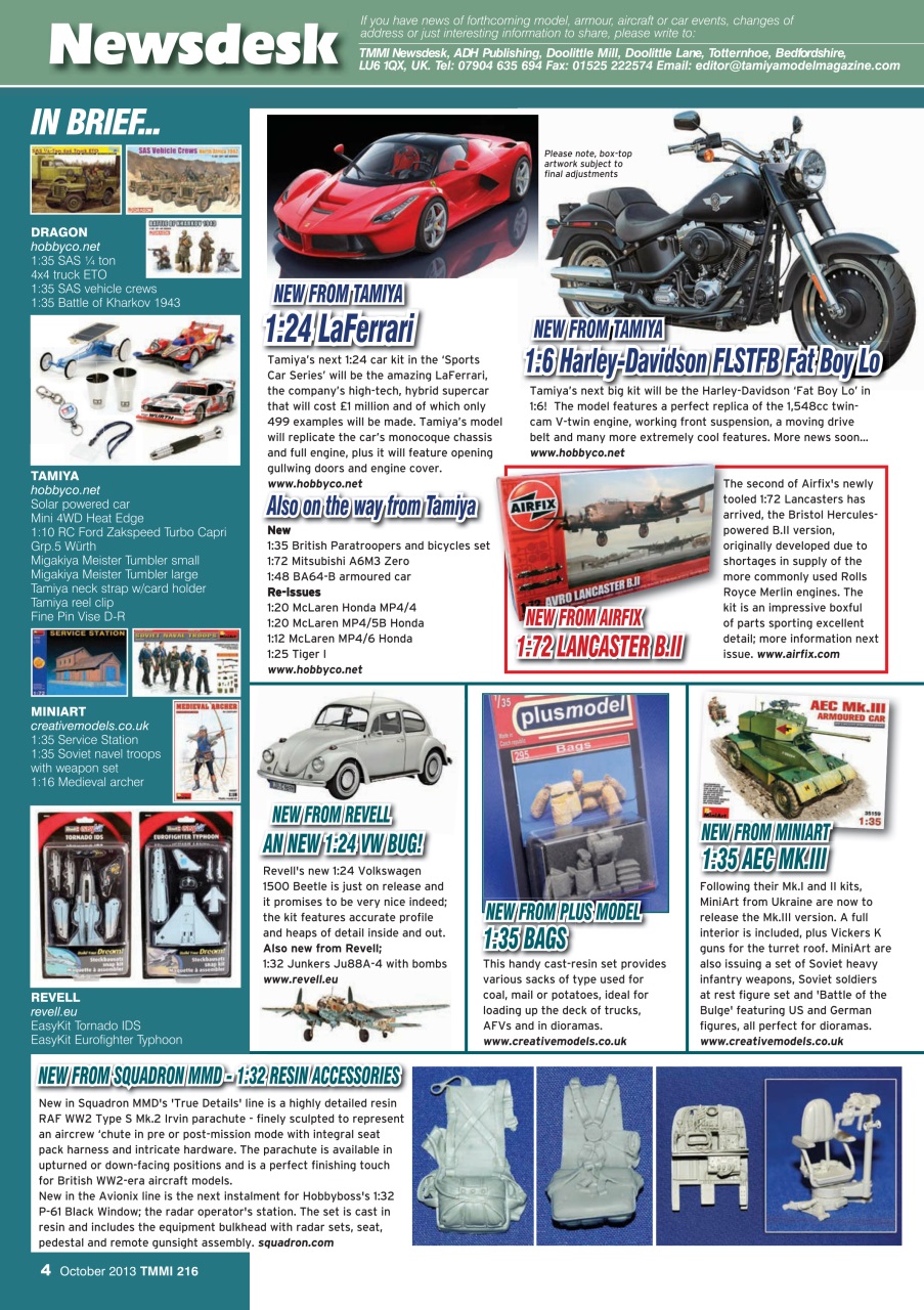 Tamiya Model Magazine Preview Pages