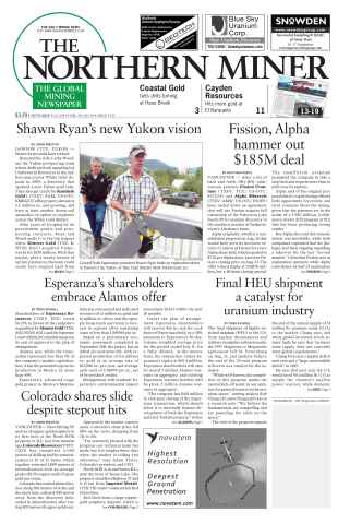 The Northern Miner issue Vol. 99 No. 30