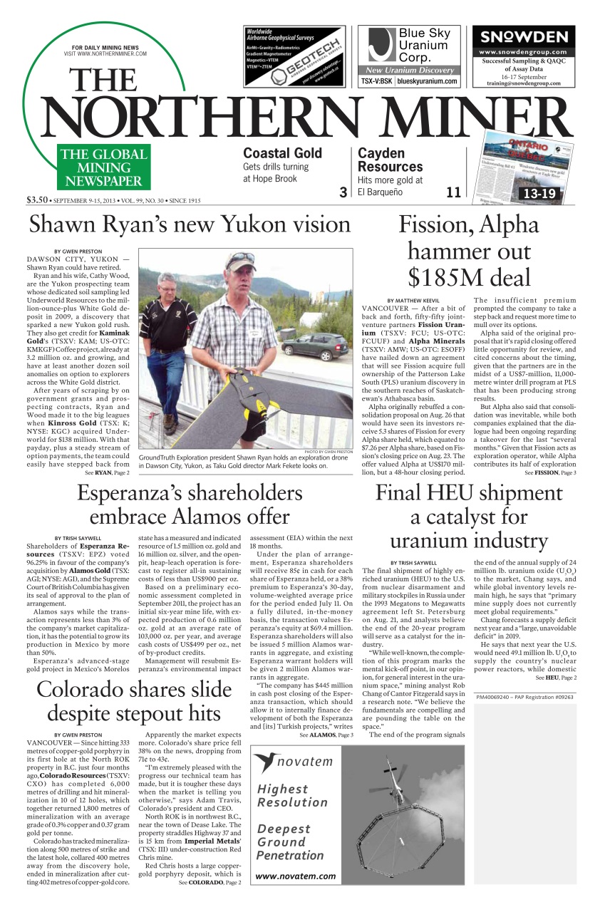 The Northern Miner Preview Pages