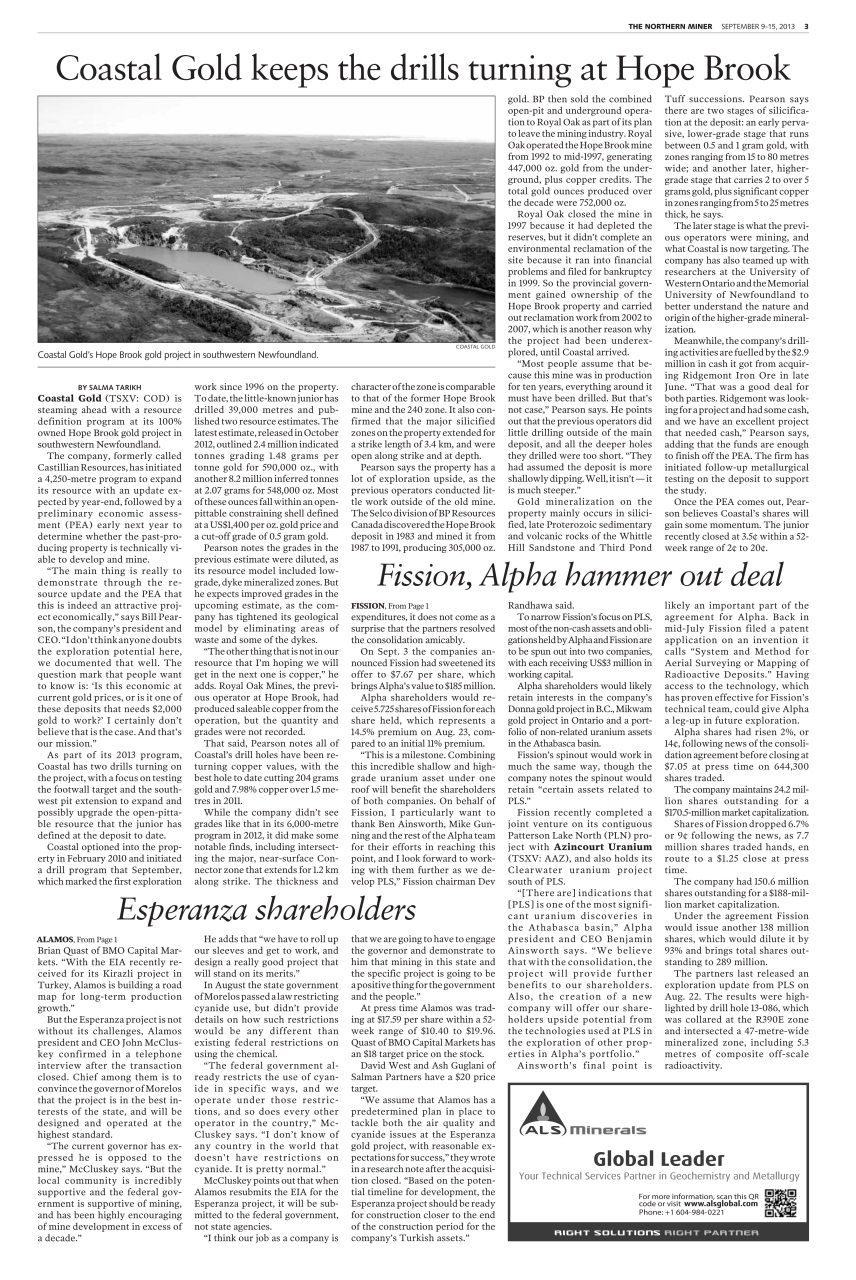 The Northern Miner Preview Pages