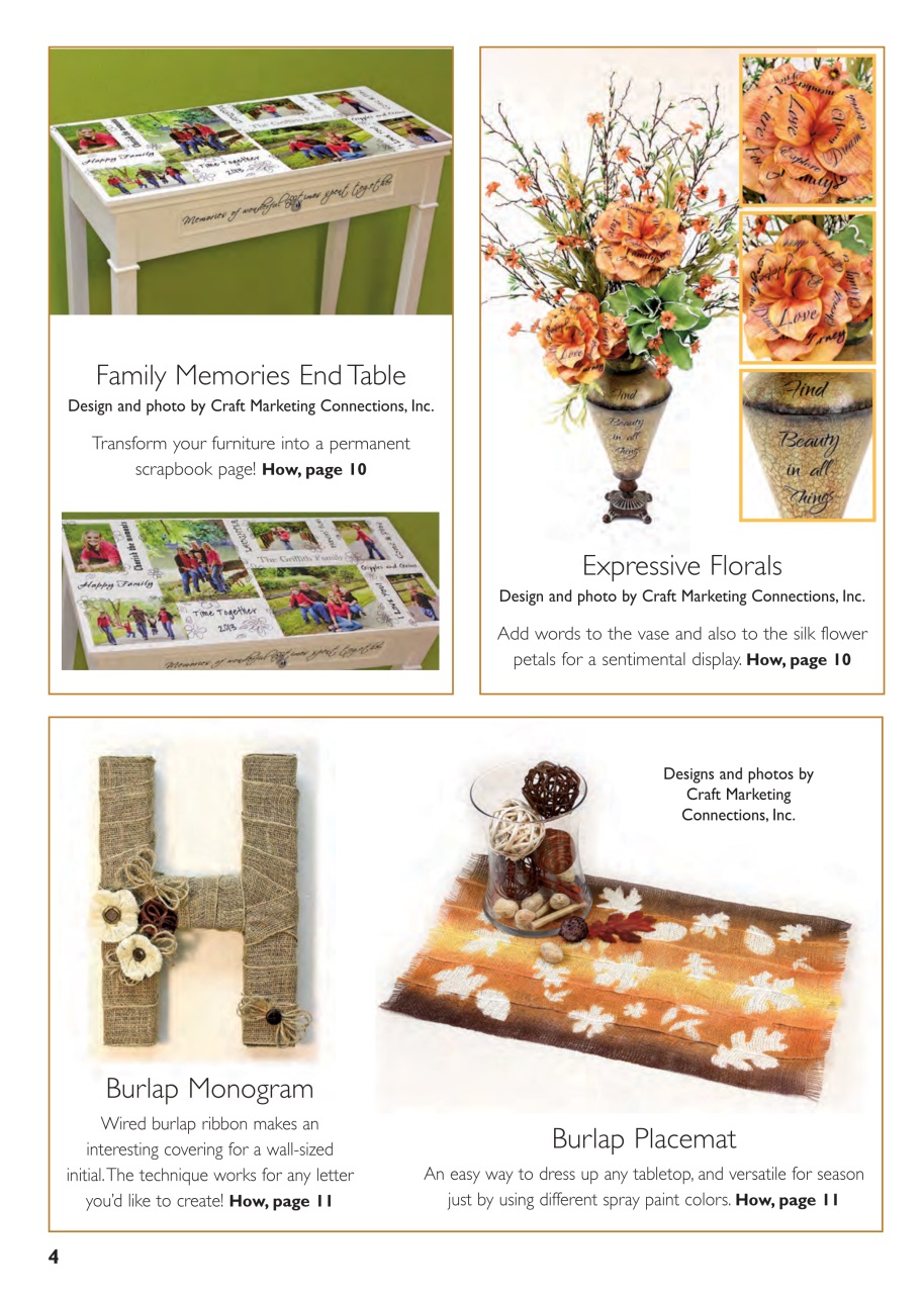 Craft & Home Projects Preview Pages