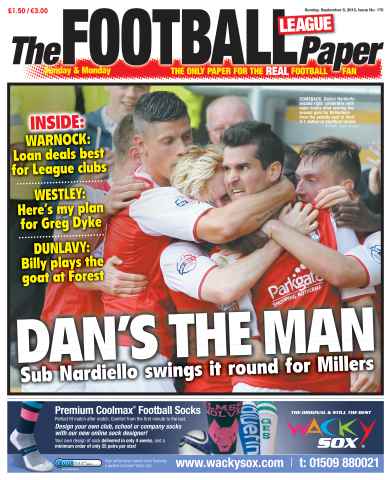 The Football League Paper issue Sunday 8th September 2013