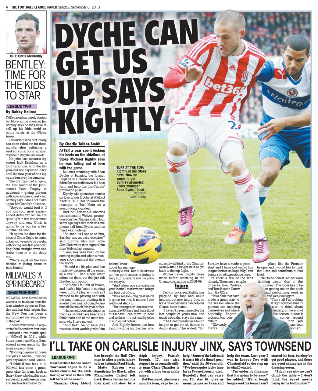 The Football League Paper Preview Pages