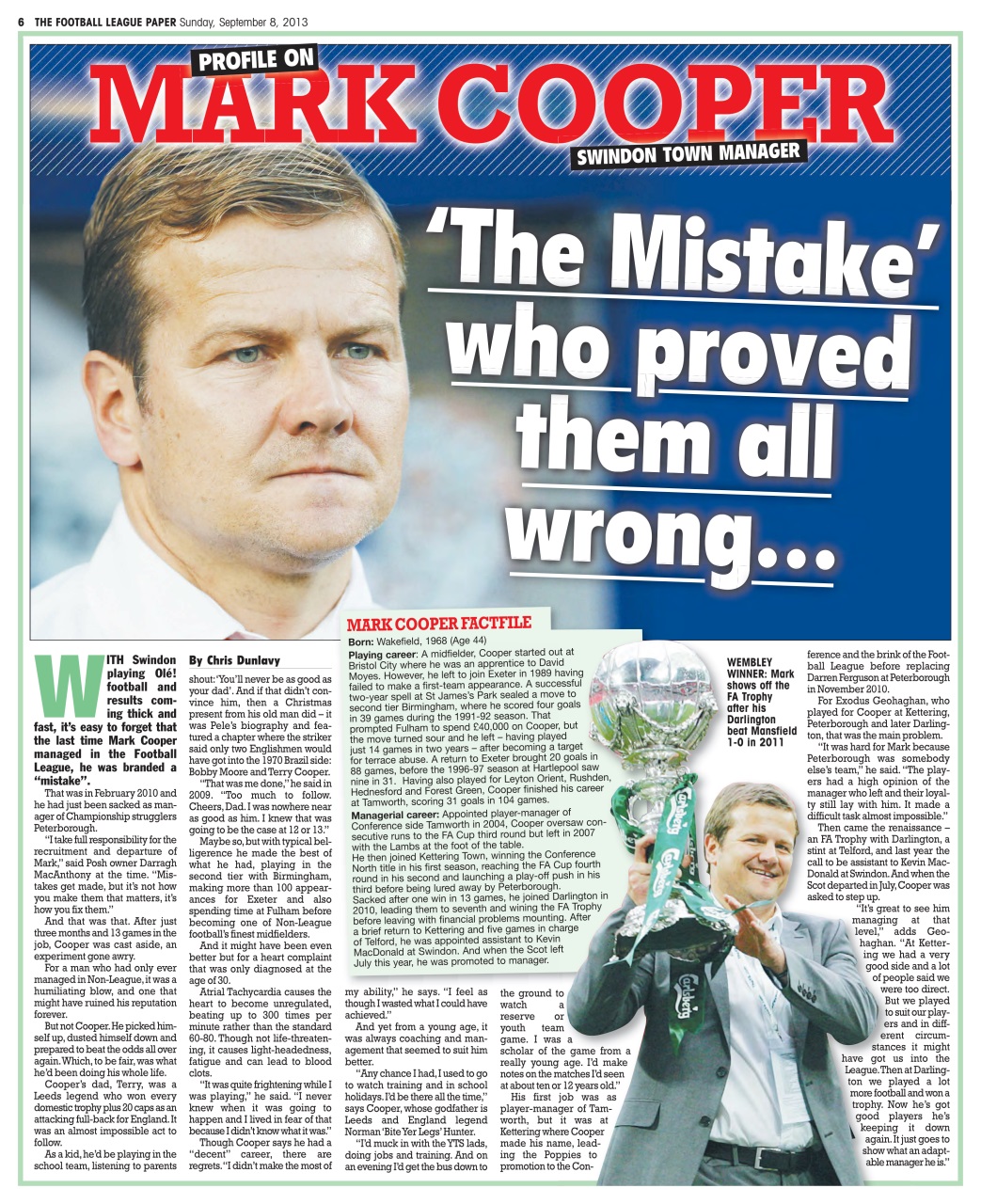 The Football League Paper Preview Pages