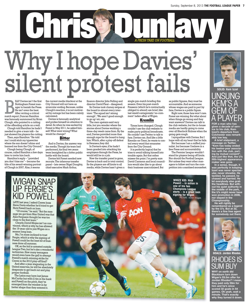 The Football League Paper Preview Pages