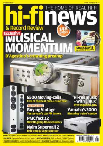 Hi-Fi News issue November 2013