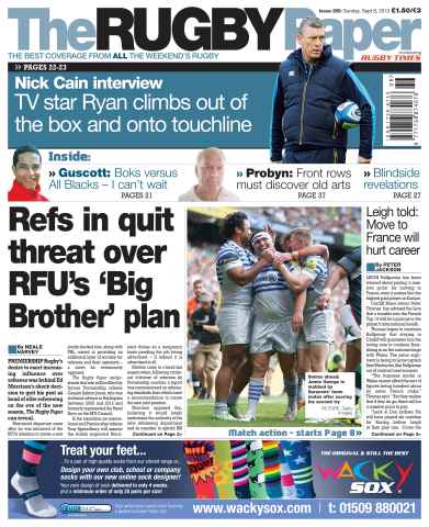 The Rugby Paper issue Sunday 8th September 2013