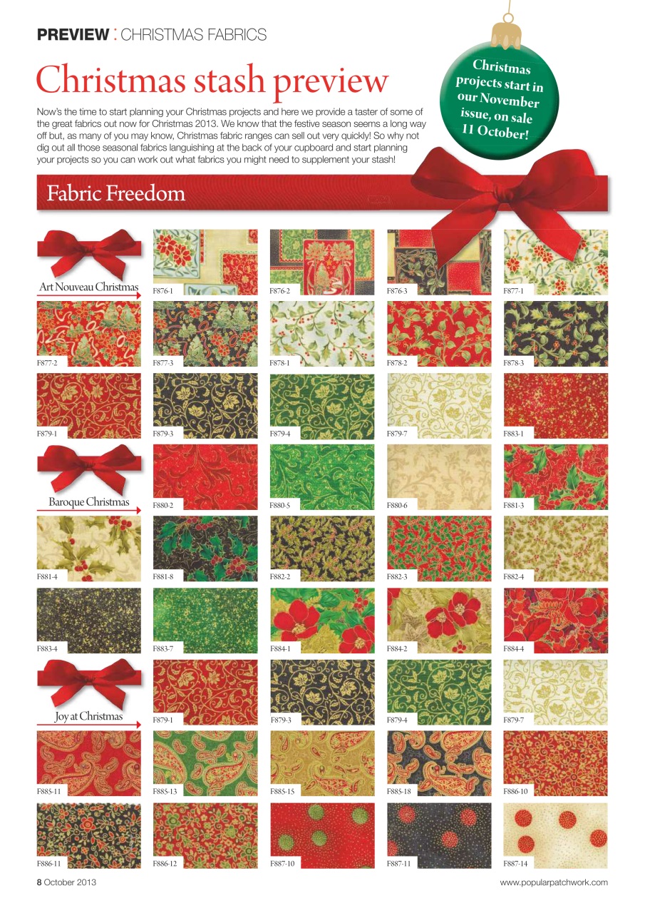 Popular Patchwork Magazine Preview Pages