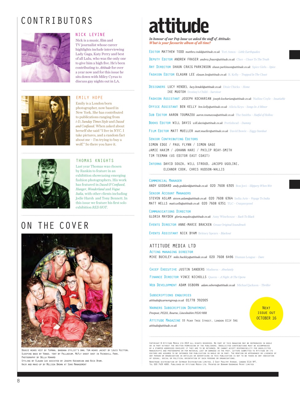 Attitude Preview Pages