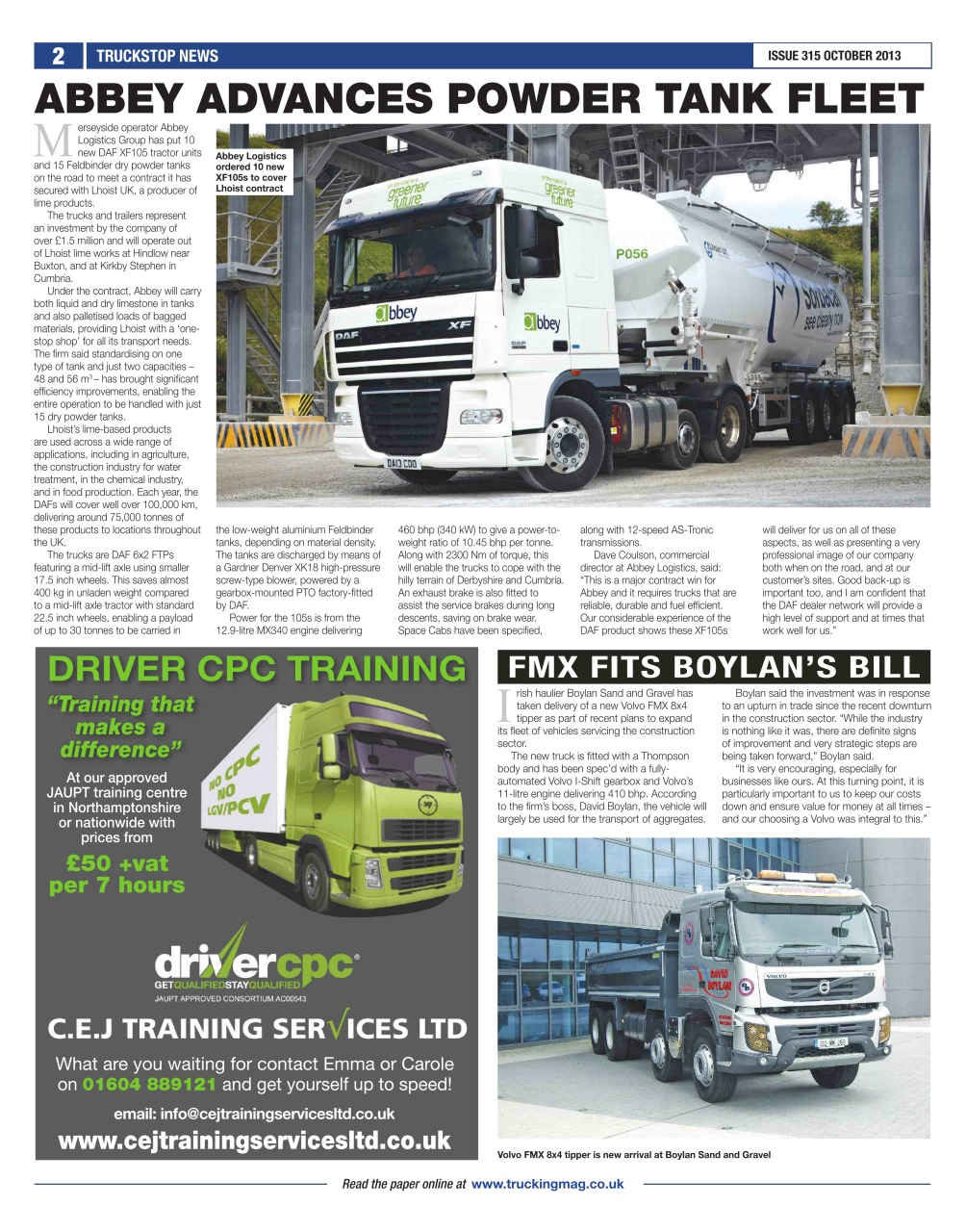 Truckstop News Preview Pages
