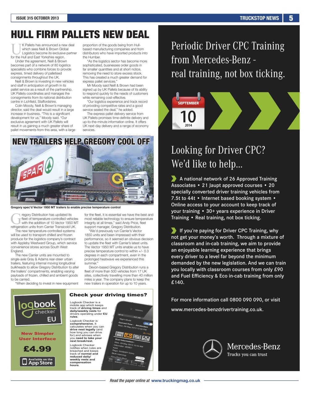 Truckstop News Preview Pages