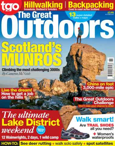 TGO - The Great Outdoors Magazine issue October - Munro & Lakes Special