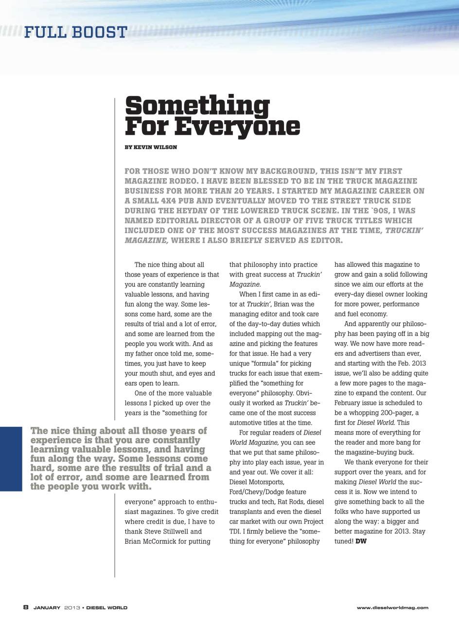 Diesel World Preview Pages