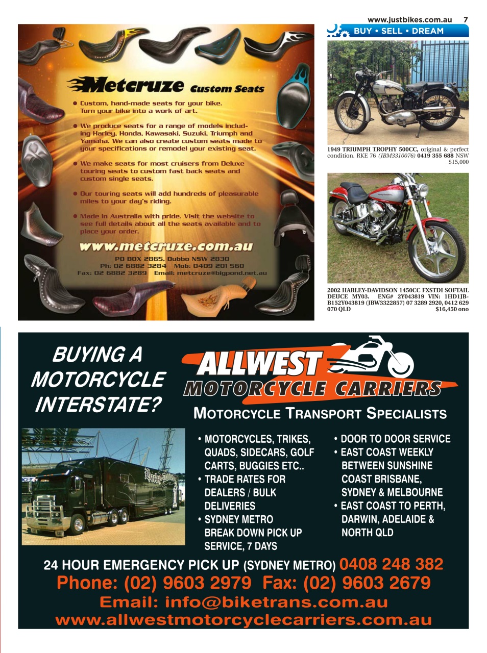 JUST BIKES Preview Pages