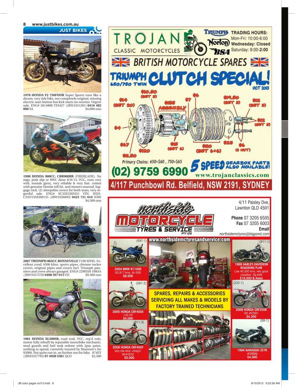 JUST BIKES Preview Pages