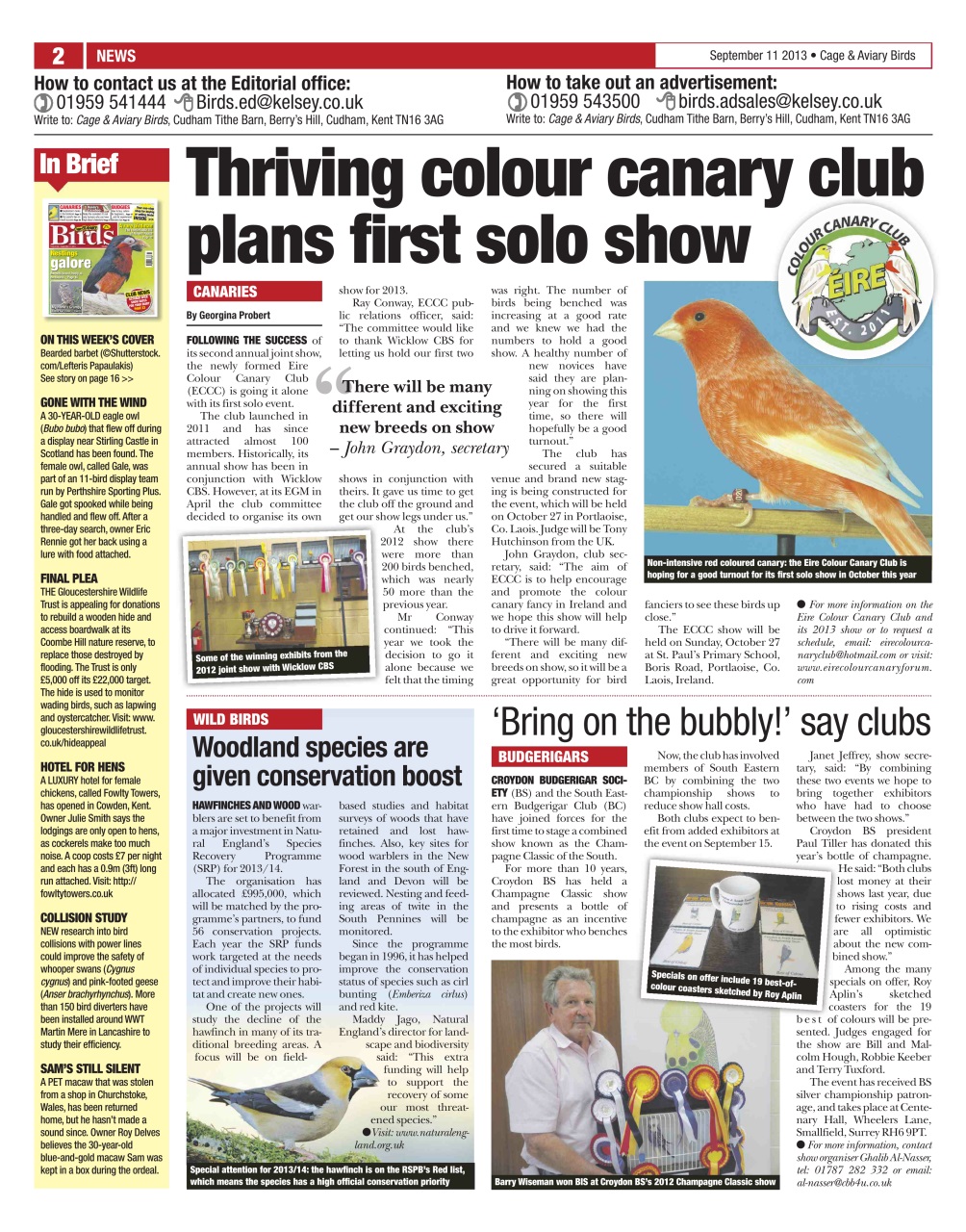 Cage & Aviary Birds Preview Pages