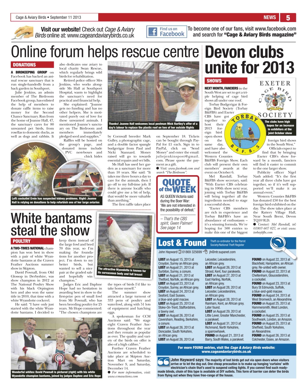 Cage & Aviary Birds Preview Pages