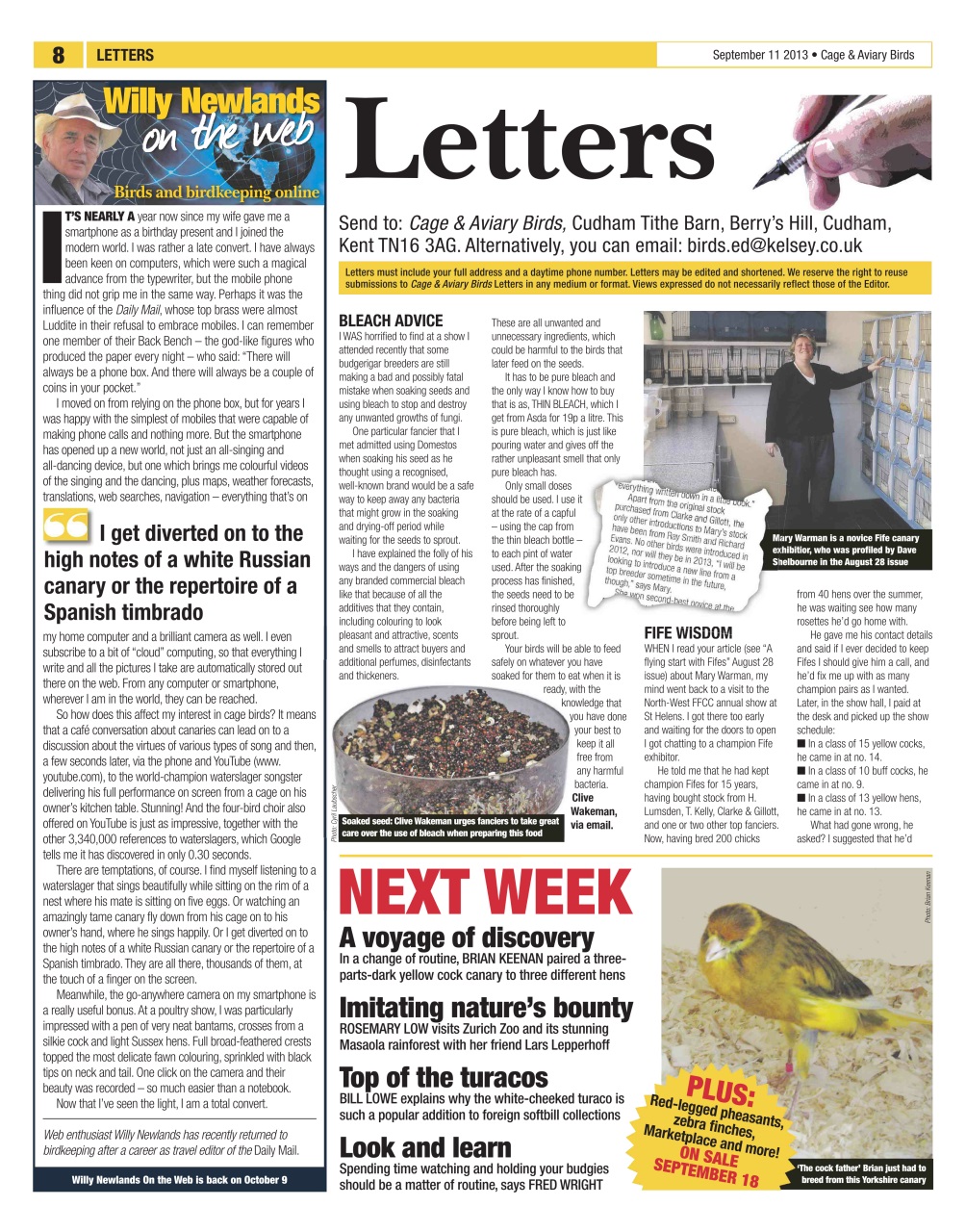 Cage & Aviary Birds Preview Pages