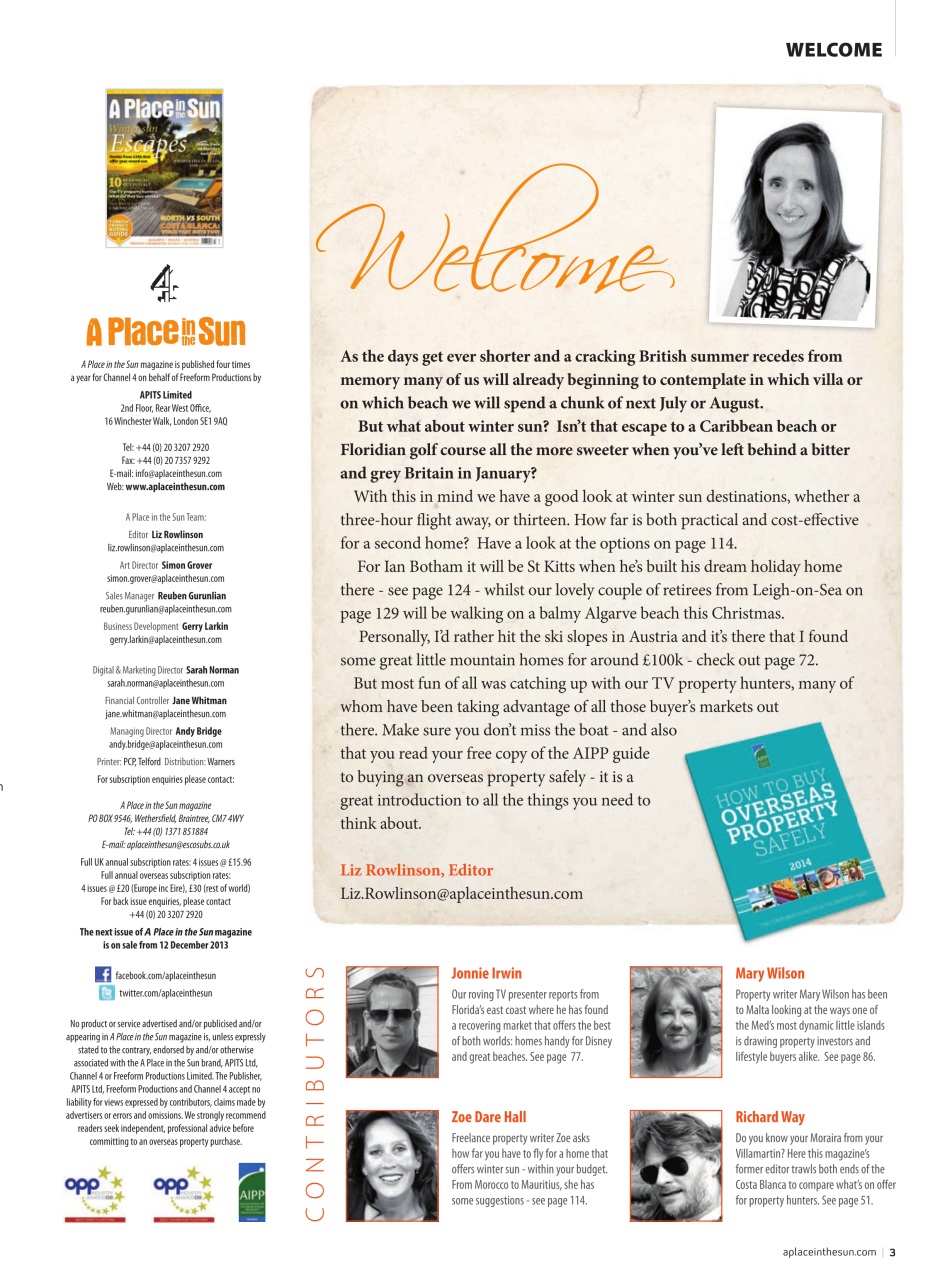 A Place in the Sun Magazine Preview Pages