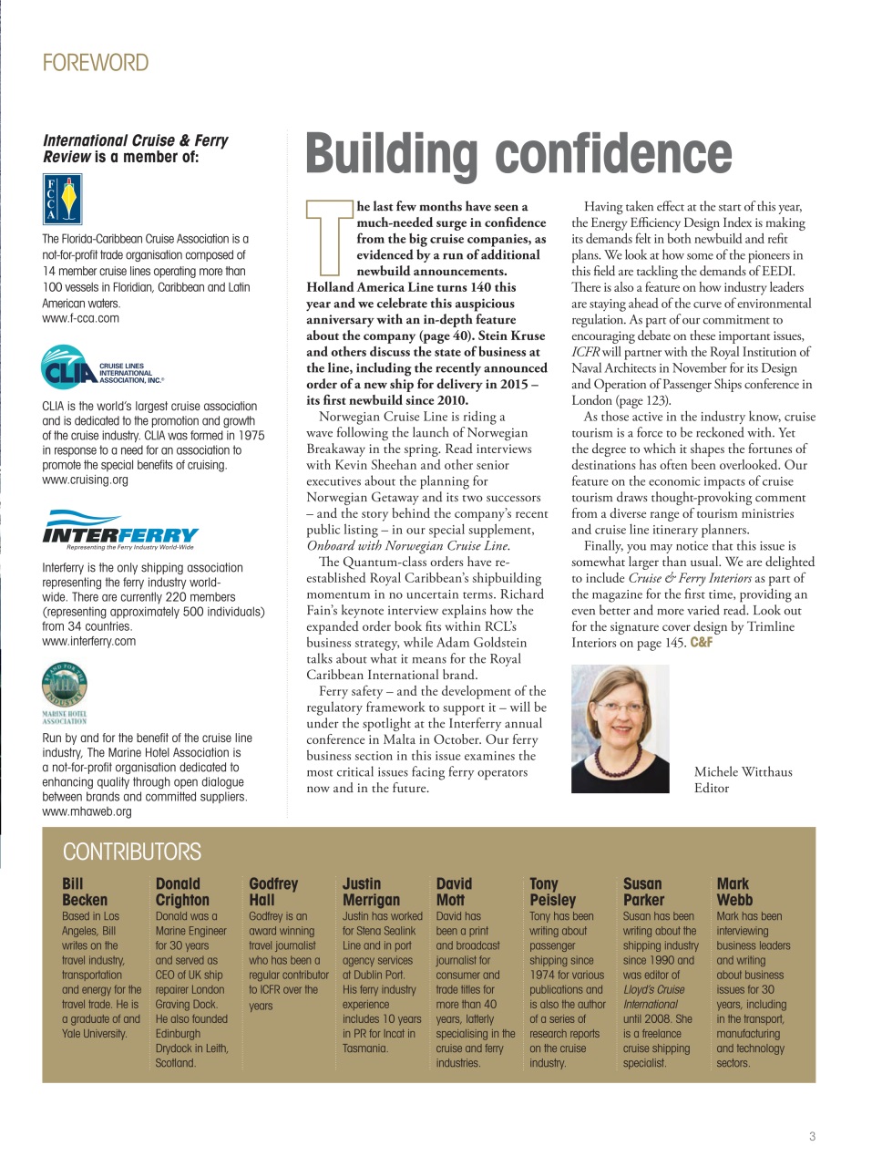 Cruise & Ferry Preview Pages