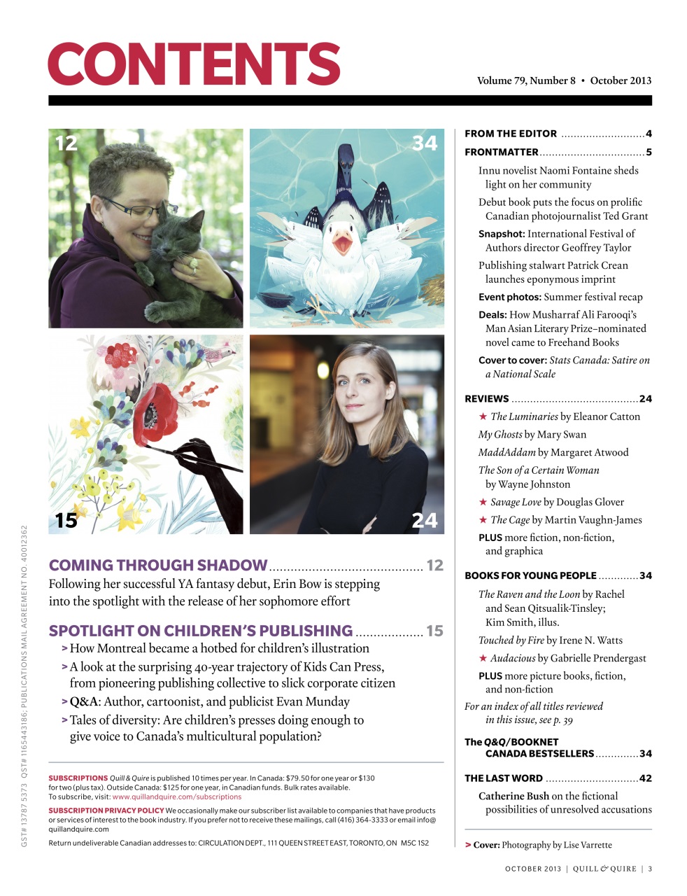 Quill & Quire Preview Pages