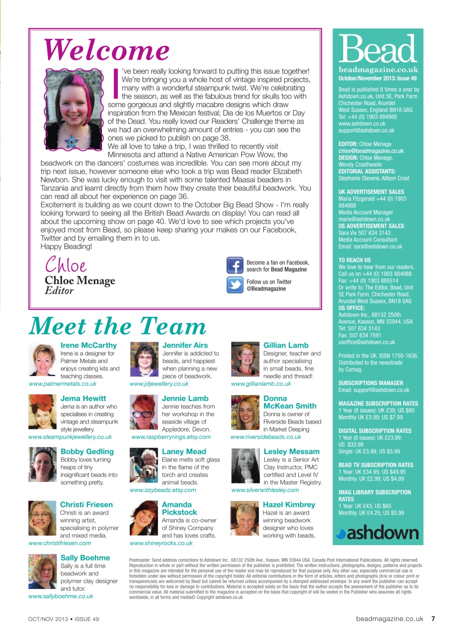 Bead & Jewellery Magazine Preview Pages